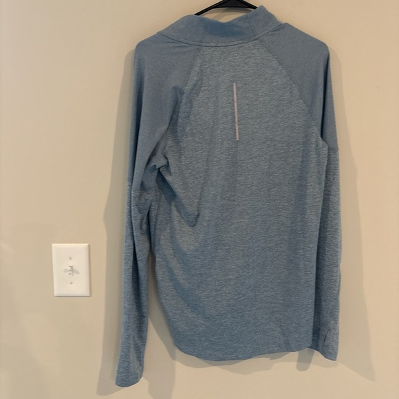 Nike Gray Zippered Polo Sweatshirt - Picture 3 of 3